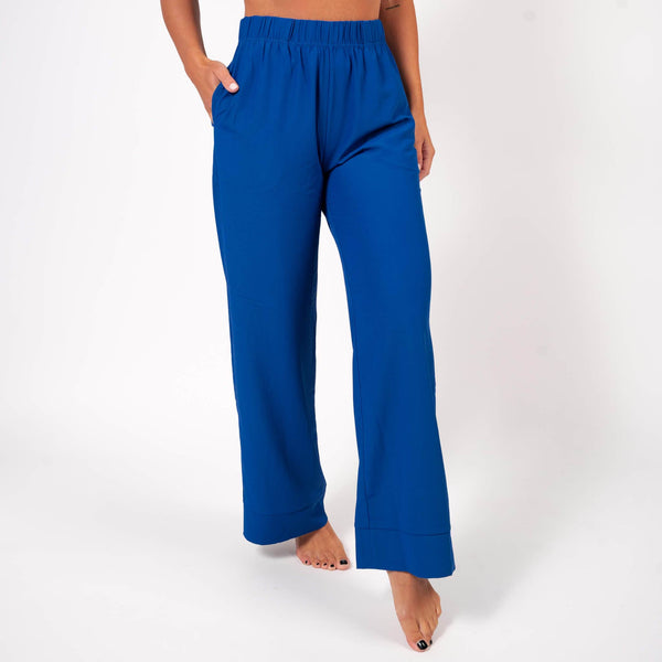 Honeylove BlissWear Lounge Pajama Pant 3XL Light Blue Wide Leg EUC