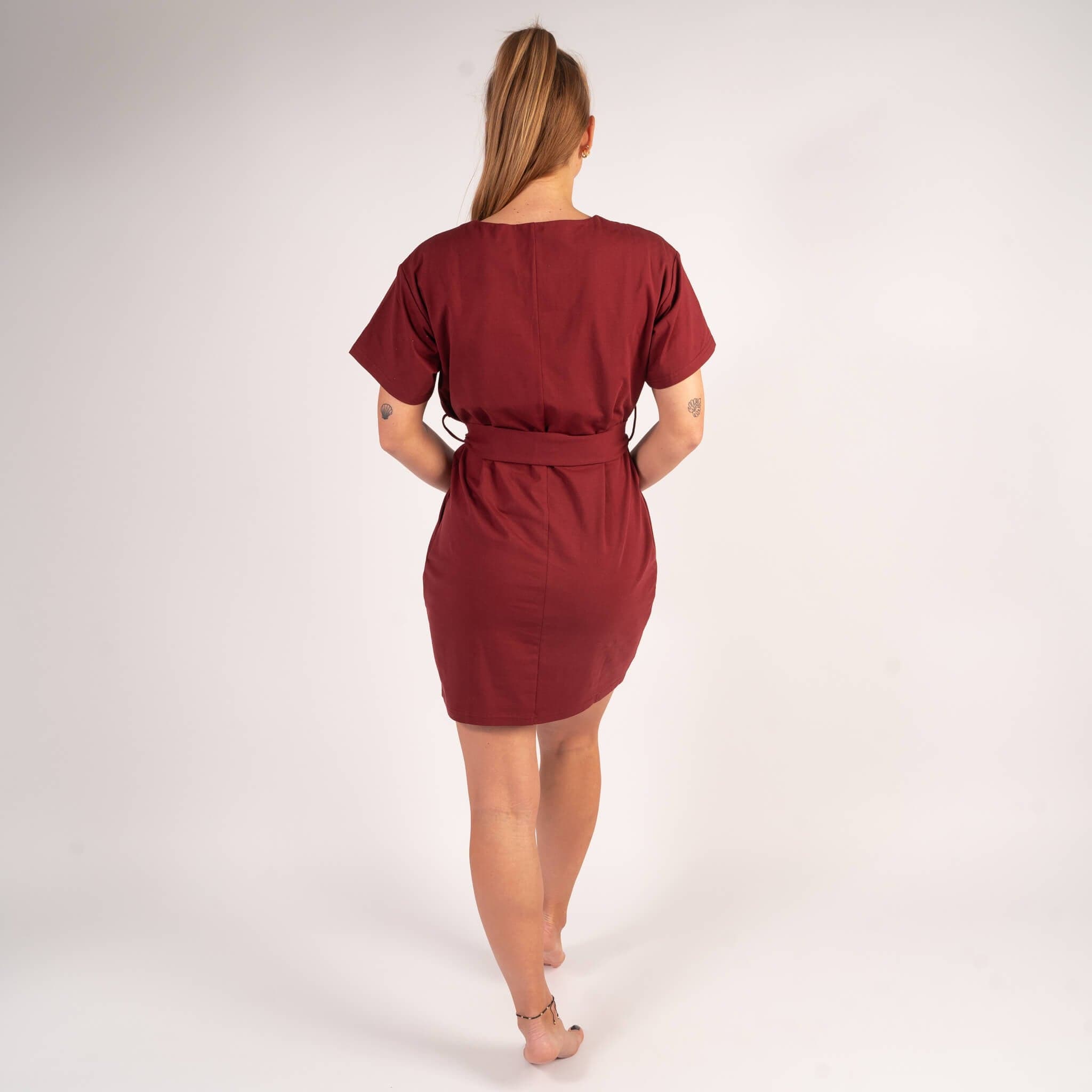 wybzd Women's Summer Fall Shirt Dress Solid Color Mesh See-Thru Long Sleeve  Lapel Button Down Dress Clubwear S-L 