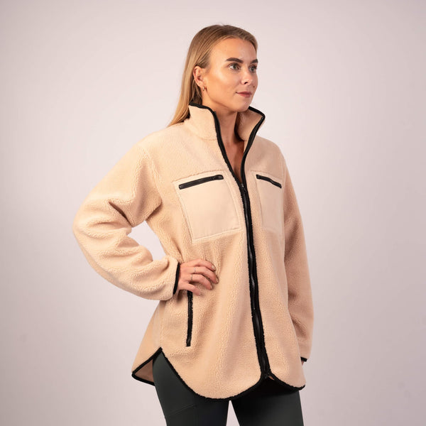 Beige Sherpa with pockets