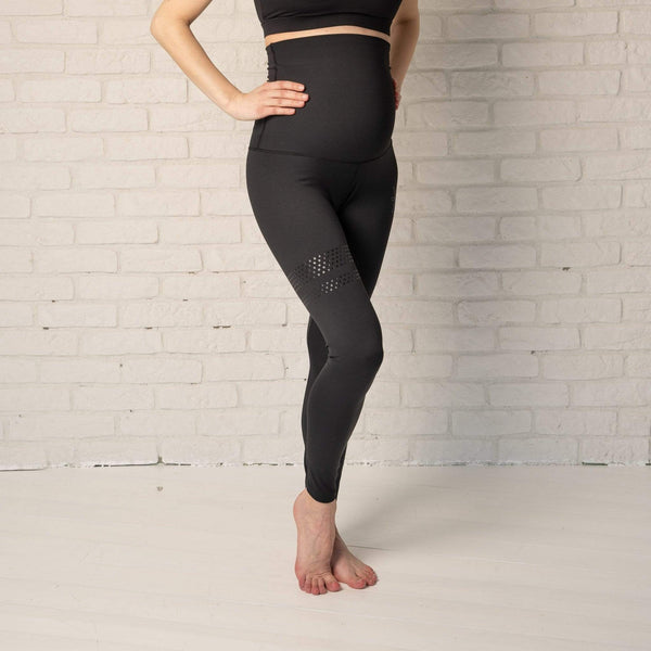 Black Maternity Tights with high waist - BARA sportswear