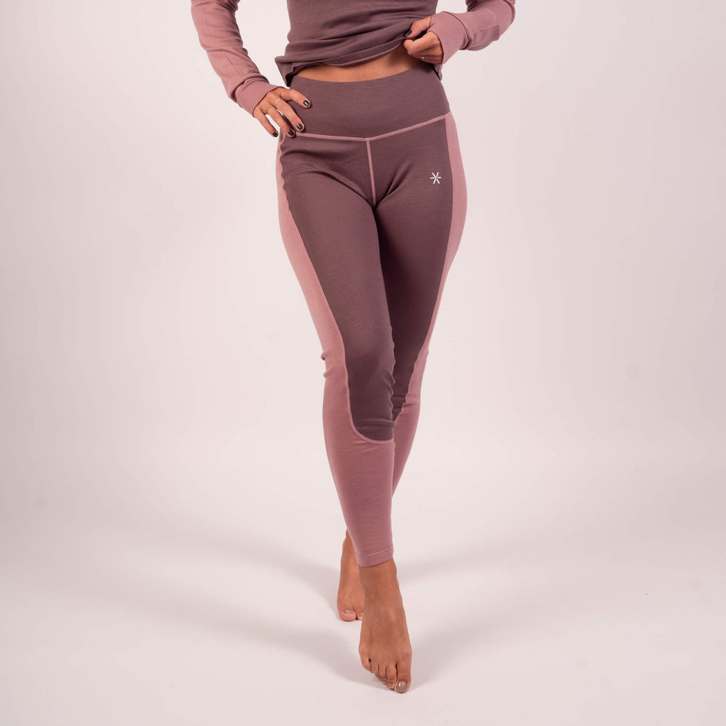 Rose High Waisted Baselayer Pants - 100% Merino Wool