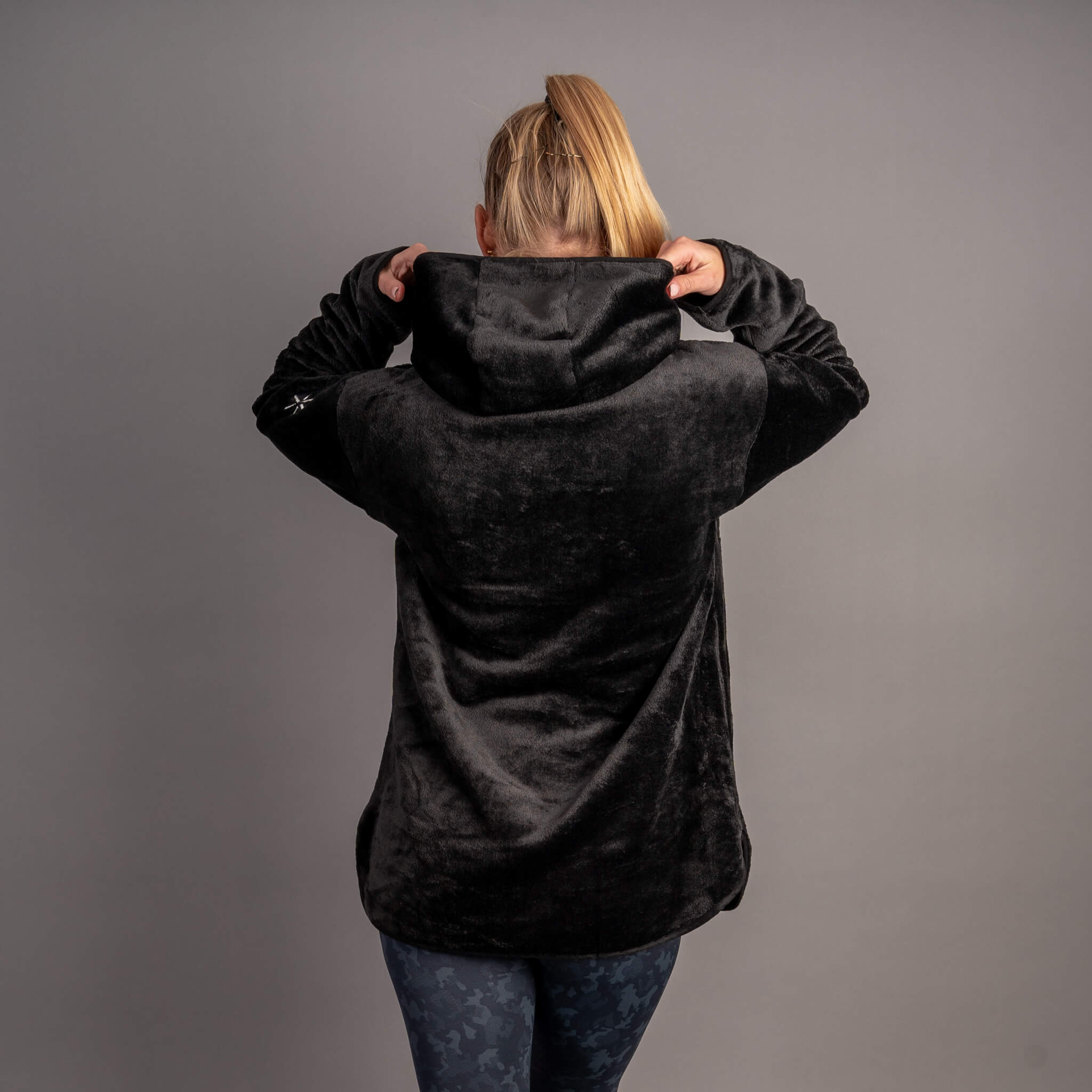 Zelos Activewear Pullover Sweatshirt Womens XL Black Lounge Leisure Long  Sleeve