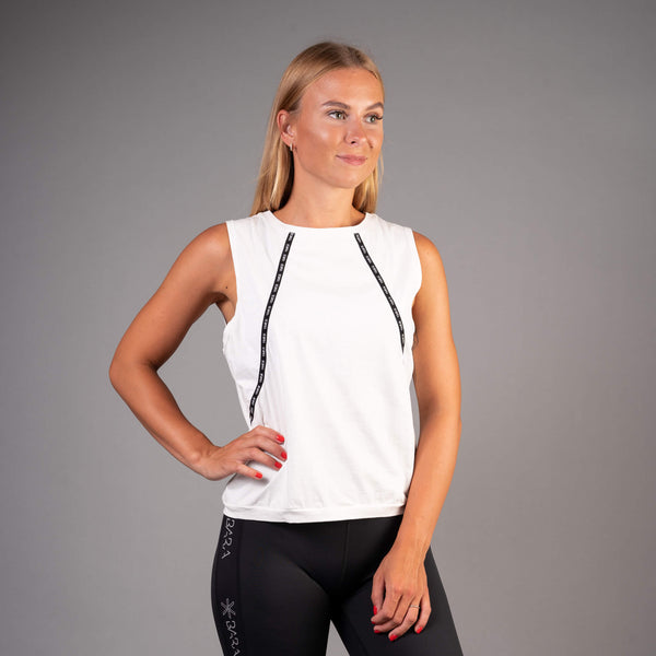 Women's white tank top BARA Sportswear
